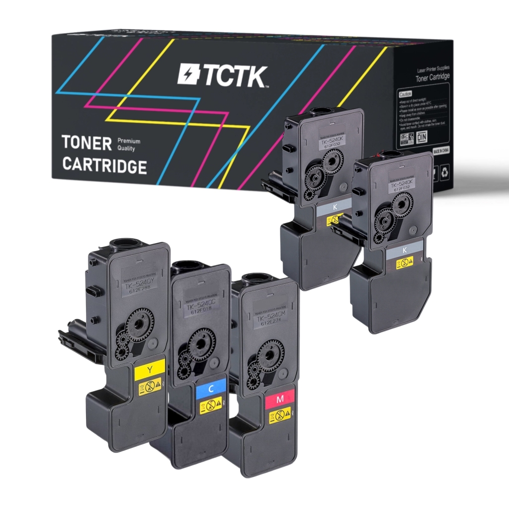 Multipack (4) Toners Meerdere kleuren Compatibel met Kyocera ECOSYS - Vervangt TK-5240C (1T02R7CNL0)